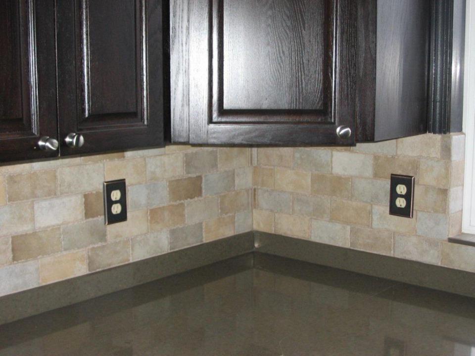 Back splash tile installed.